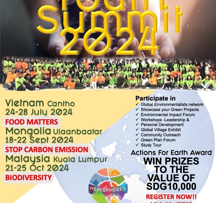 Invitation to attend Actions for Earth Global Youth Summit 2026